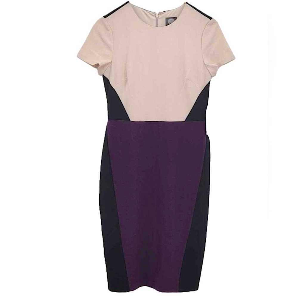 NWT Vince Camuto Boo Color Block Dress size 2 - Picture 3 of 7